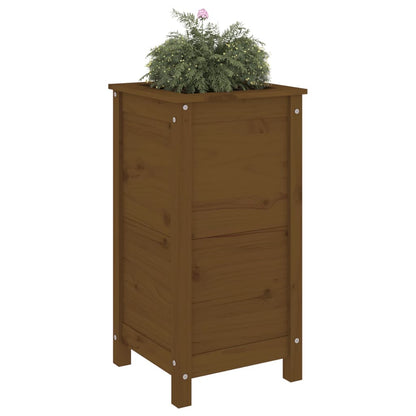 Fioriera da Giardino Ambra 40x40x78 cm Legno Massello di Pino
