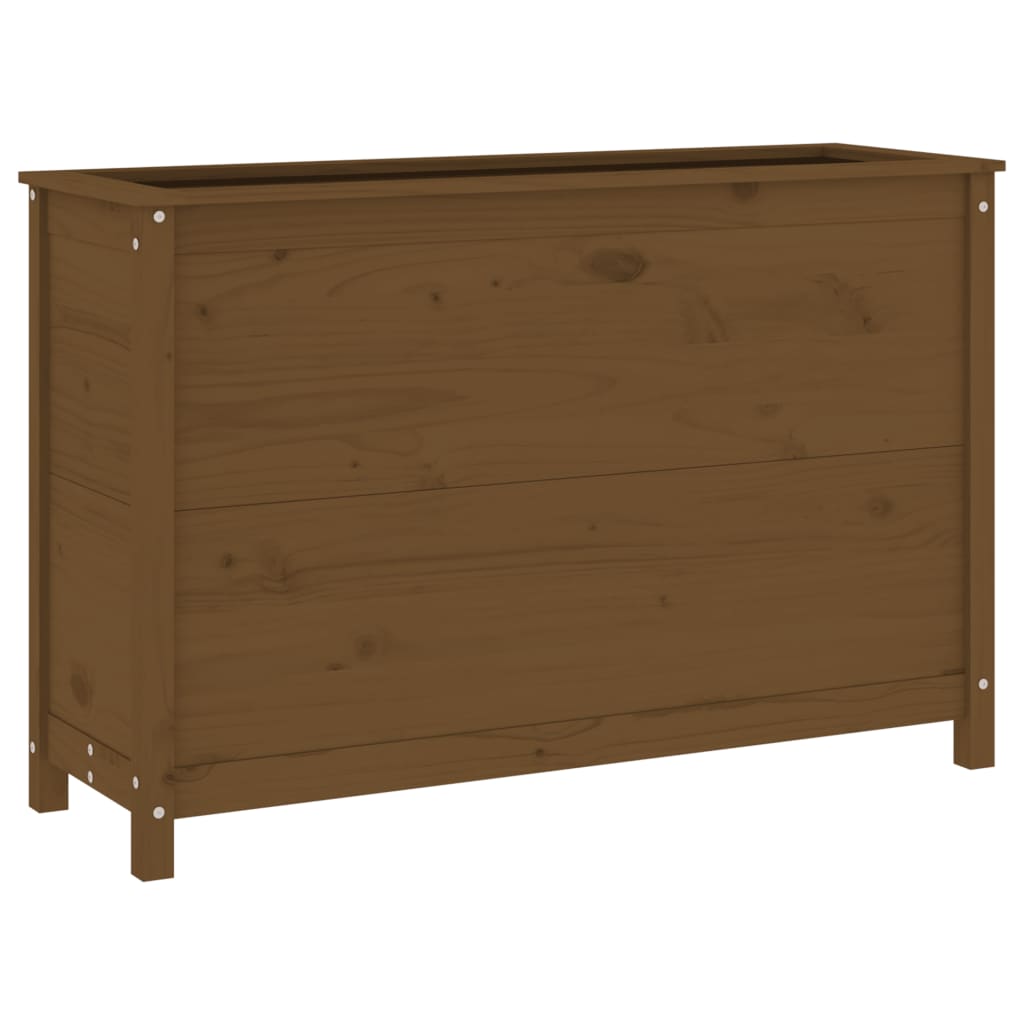 Fioriera Rialzata da Giardino Ambra 119,5x40x78cm Massello Pino