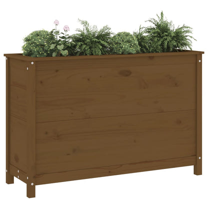 Fioriera Rialzata da Giardino Ambra 119,5x40x78cm Massello Pino