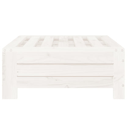 Copertura per Base Ombrellone Bianca in Legno Massello di Pino