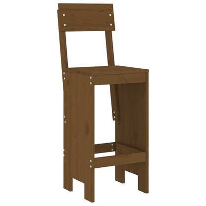 Sgabelli da Bar 2pz ambra 40x48,5x115,5 cm Legno Massello Pino