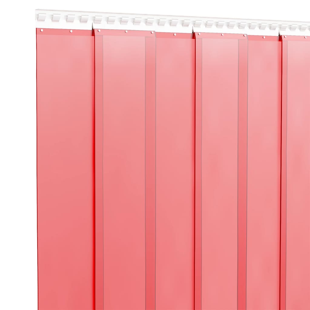 Tenda per Porte Rossa 200 mm x 1,6 mm 50 m in PVC