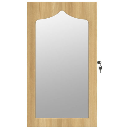 Armadio Portagioie con Specchio a Muro 37,5x10x67 cm