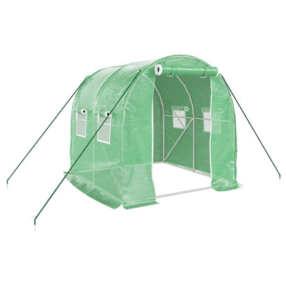 Serra con Telaio in Acciaio Verde 4 mÂ² 2x2x2 m