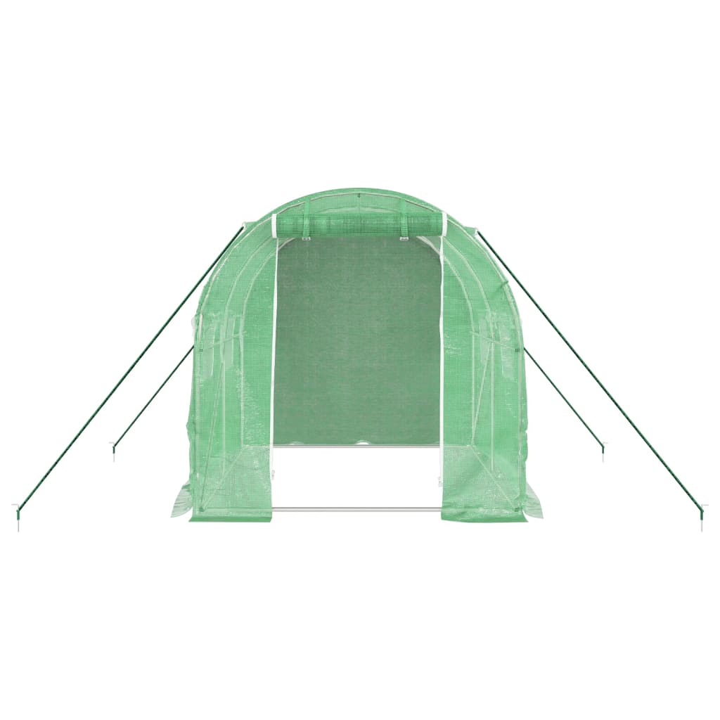 Serra con Telaio in Acciaio Verde 4 mÂ² 2x2x2 m