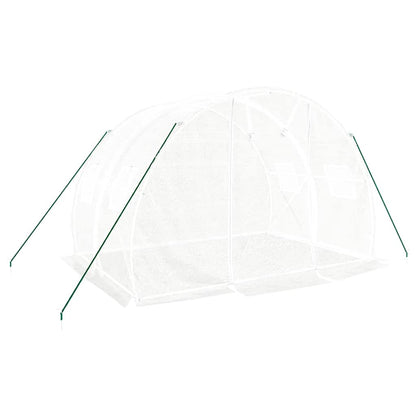 Serra con Telaio in Acciaio Bianco 6 mÂ² 3x2x2 m