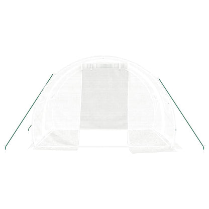 Serra con Telaio in Acciaio Bianco 6 mÂ² 3x2x2 m