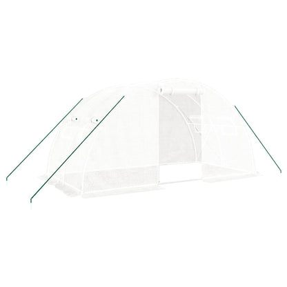 Serra con Telaio in Acciaio Bianco 8 mÂ² 4x2x2 m