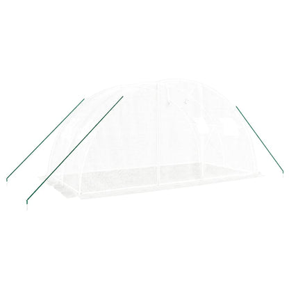 Serra con Telaio in Acciaio Bianco 8 mÂ² 4x2x2 m