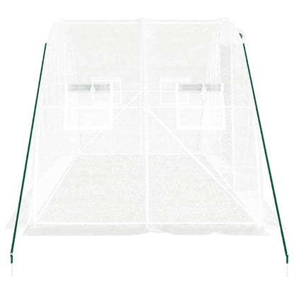 Serra con Telaio in Acciaio Bianco 8 mÂ² 4x2x2 m