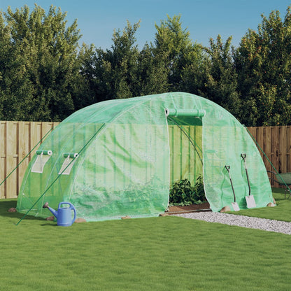 Serra con Telaio in Acciaio Verde 10 mÂ² 5x2x2,3 m
