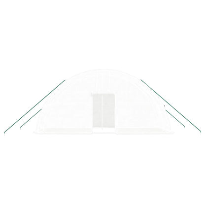 Serra con Telaio in Acciaio Bianco 12 mÃ‚Â² 6x2x2,85 m