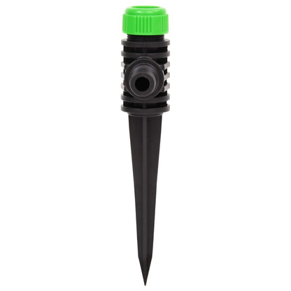 Irrigatori Rotanti 6 pz Verdi e Neri 3x6x19,5 cm ABS e PP