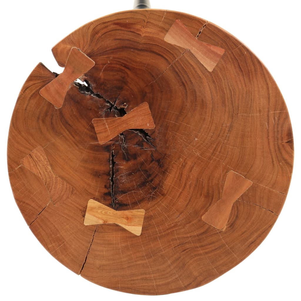 Tavolo da Bar in Legno Ã˜53x105 cm Legno Massello di Acacia