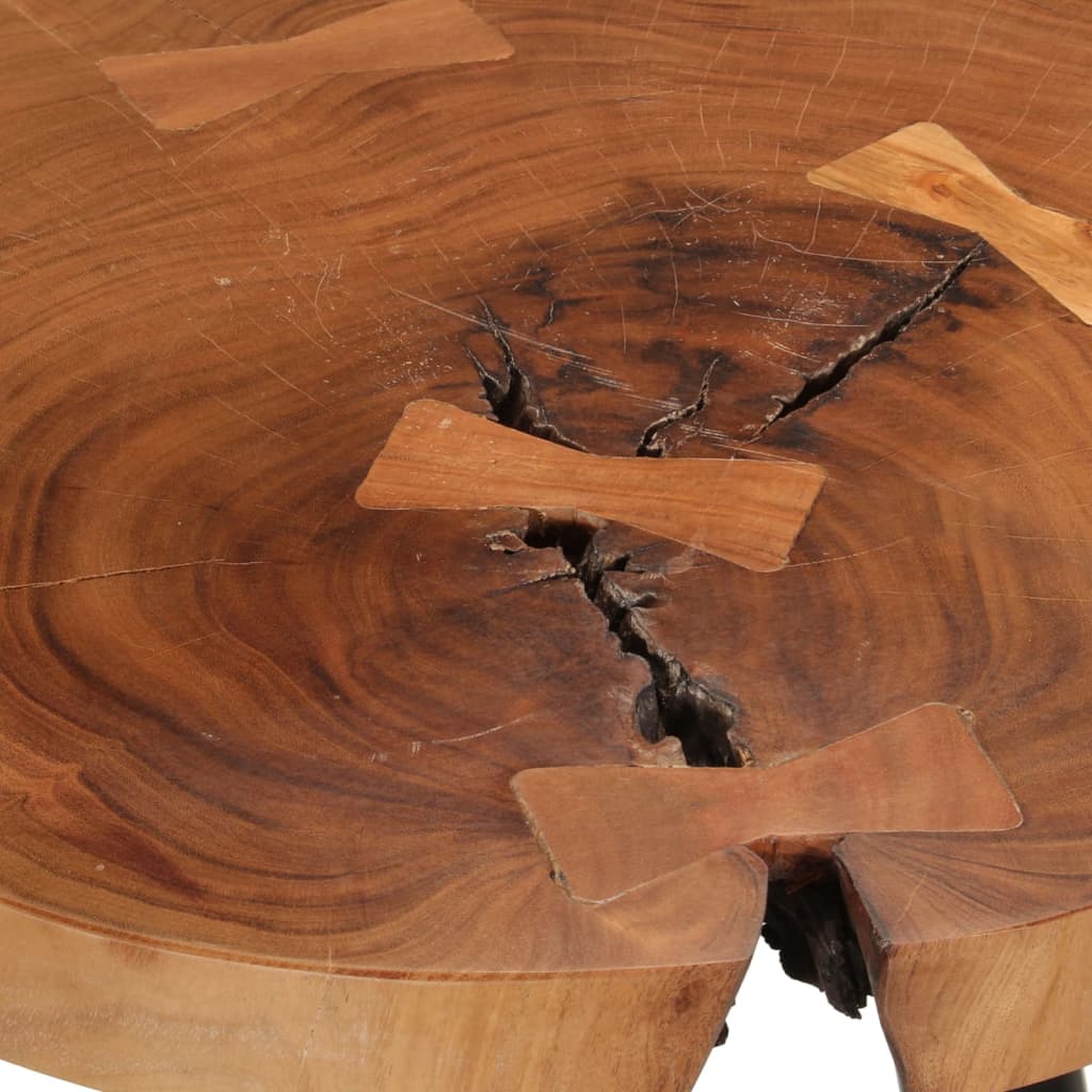 Tavolo da Bar in Legno Ã˜53x105 cm Legno Massello di Acacia