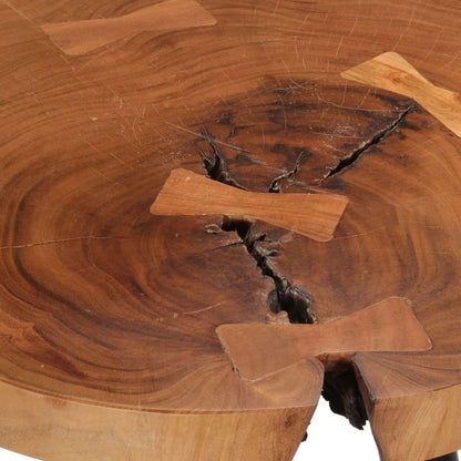 Tavolo da Bar in Legno Ã˜53x105 cm Legno Massello di Acacia