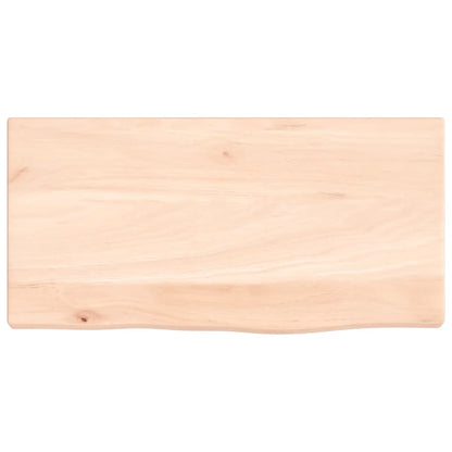 Ripiano a Parete 40x20x2 cm Legno Massello Rovere Non Trattato