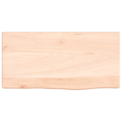 Ripiano a Parete 40x20x4 cm Legno Massello Rovere Non Trattato