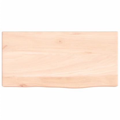 Ripiano a Parete 40x20x6 cm Legno Massello Rovere Non Trattato