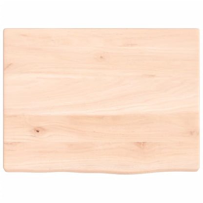 Ripiano a Parete 40x30x2 cm Legno Massello Rovere Non Trattato