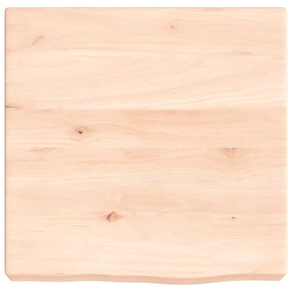 Ripiano a Parete 40x40x(2-6) cm Massello Rovere Non Trattato
