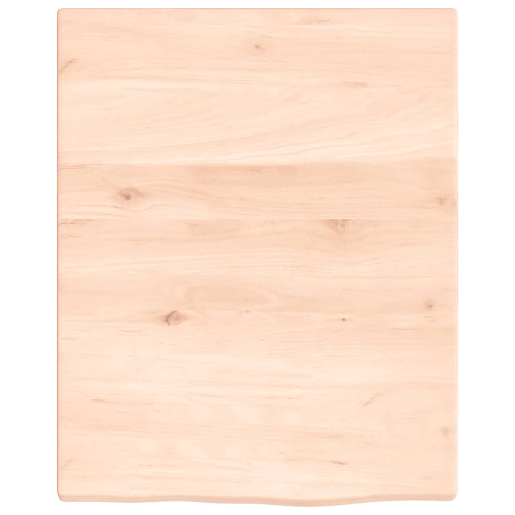 Ripiano a Parete 40x50x2 cm Legno Massello Rovere Non Trattato