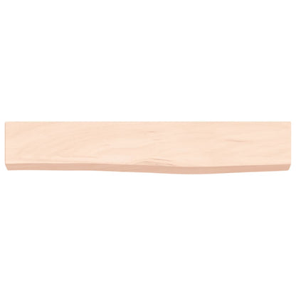 Ripiano a Parete 60x10x4 cm Legno Massello Rovere Non Trattato