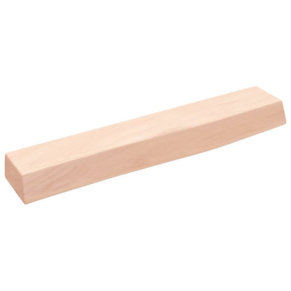 Ripiano a Parete 60x10x6 cm Legno Massello Rovere Non Trattato