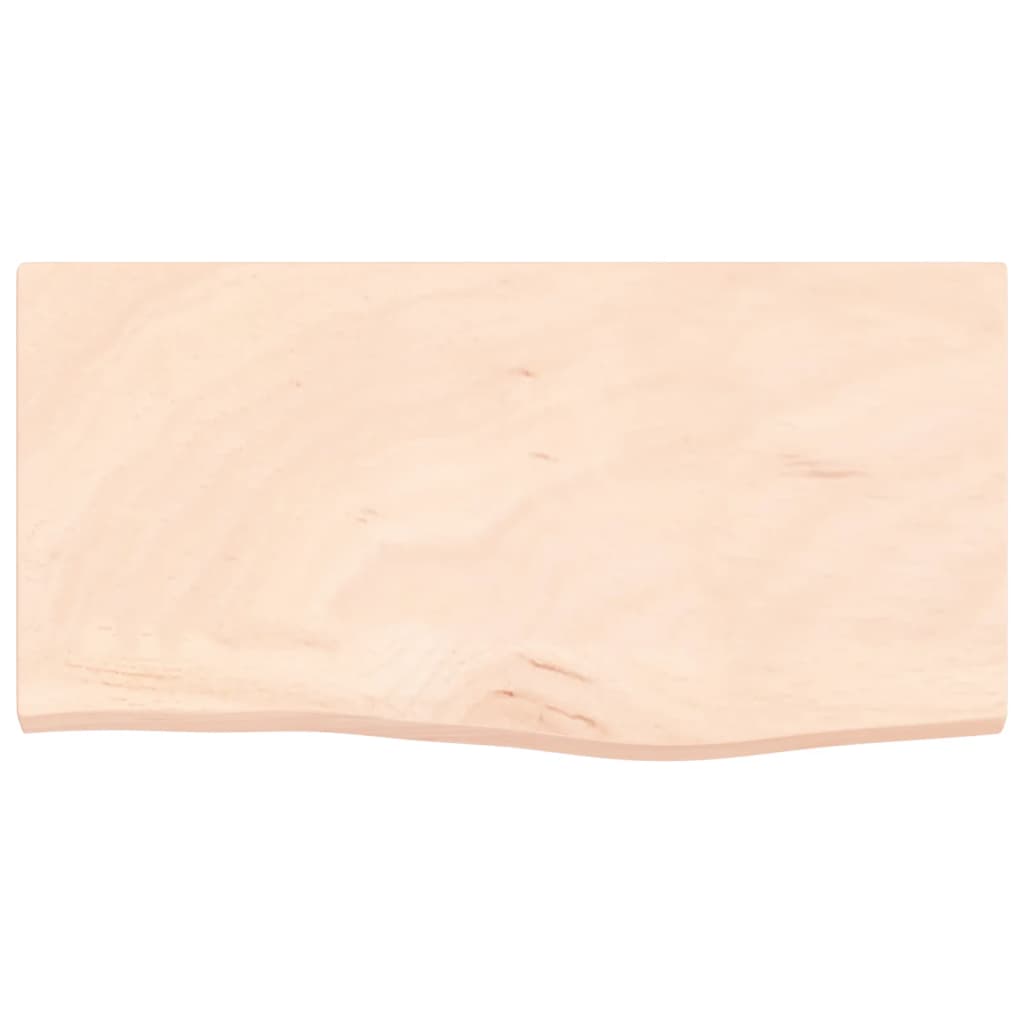 Ripiano a Parete 60x30x2 cm Legno Massello Rovere Non Trattato