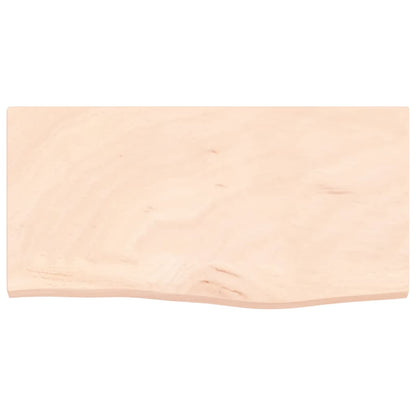 Ripiano a Parete 60x30x2 cm Legno Massello Rovere Non Trattato