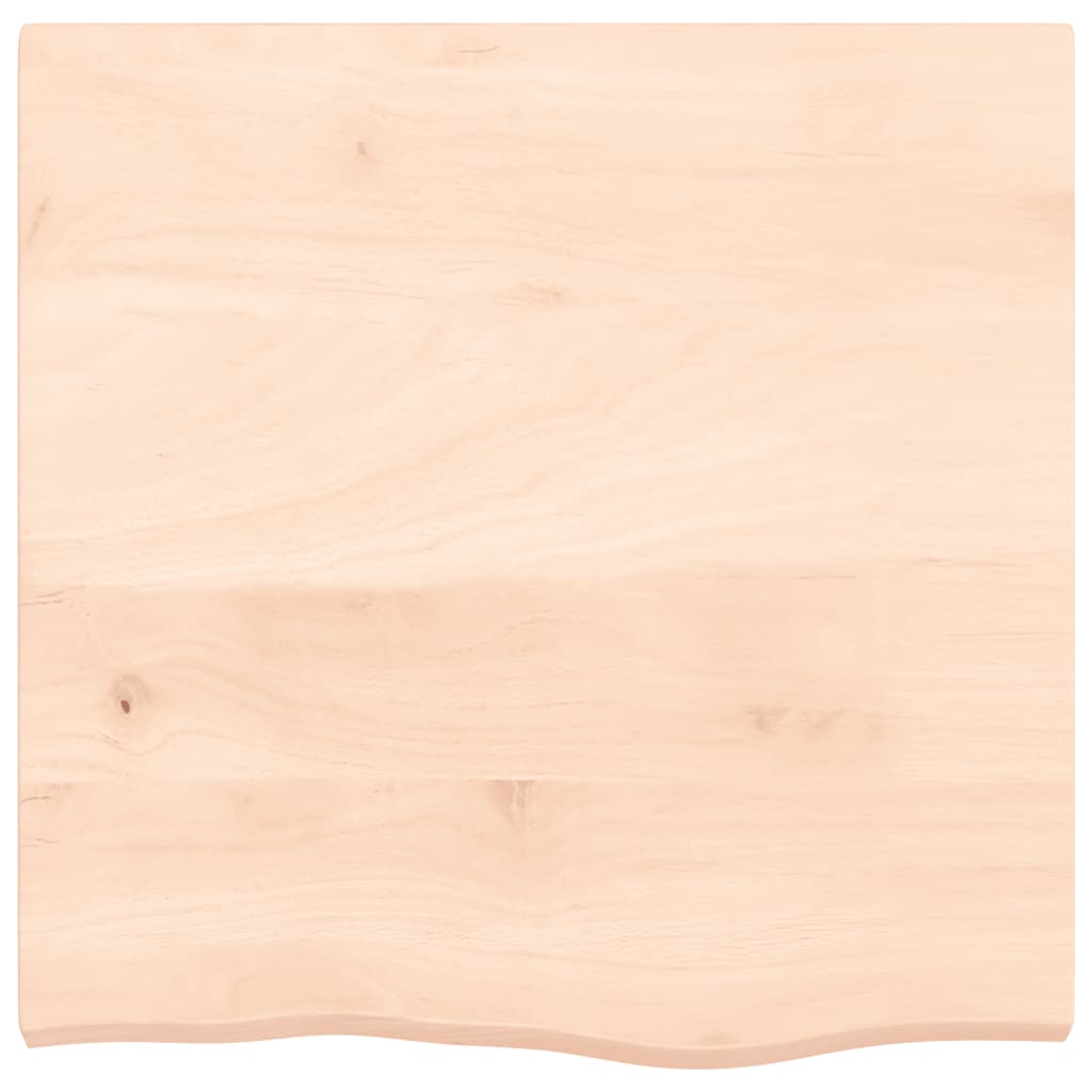 Ripiano a Parete 60x60x(2-4) cm Massello Rovere Non Trattato