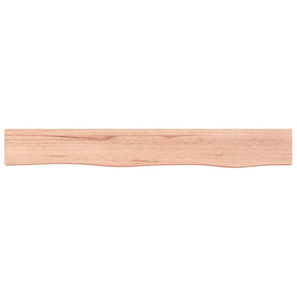 Ripiano Muro Marrone Chiaro 80x10x4 cm Massello Rovere Trattato