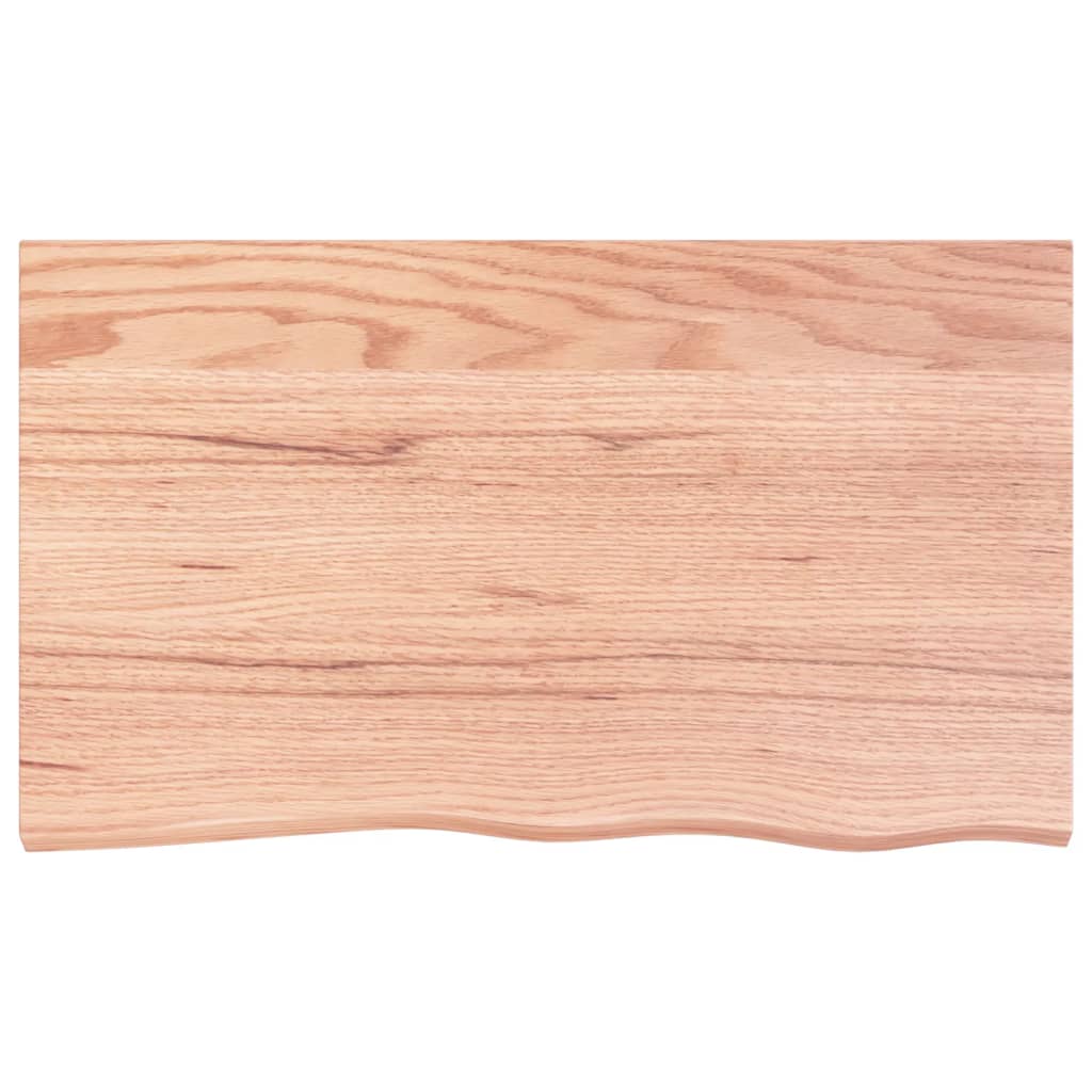 Ripiano Muro Marrone 100x60x(2-6) cm Massello Rovere Trattato
