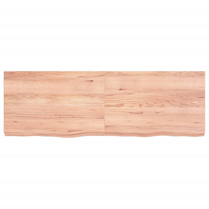 Ripiano Muro Marrone 120x40x(2-6) cm Massello Rovere Trattato