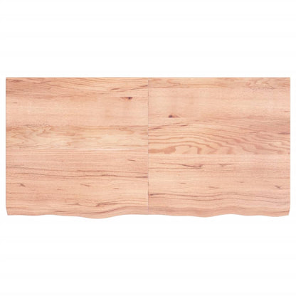 Ripiano Muro Marrone 120x60x(2-6) cm Massello Rovere Trattato