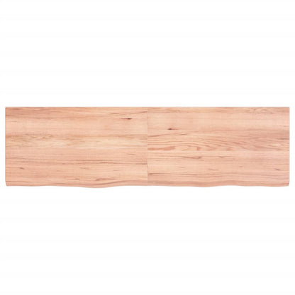 Ripiano Muro Marrone 140x40x(2-4) cm Massello Rovere Trattato