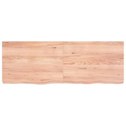 Ripiano Muro Marrone 140x50x(2-6) cm Massello Rovere Trattato