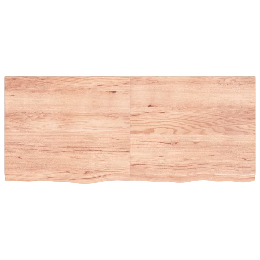 Ripiano Muro Marrone 140x60x(2-4) cm Massello Rovere Trattato