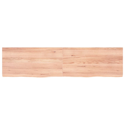 Ripiano Muro Marrone 160x40x(2-4) cm Massello Rovere Trattato
