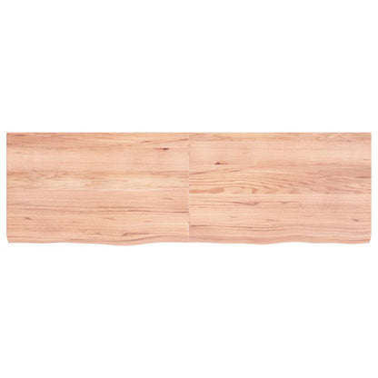 Ripiano Muro Marrone 160x50x(2-6) cm Massello Rovere Trattato