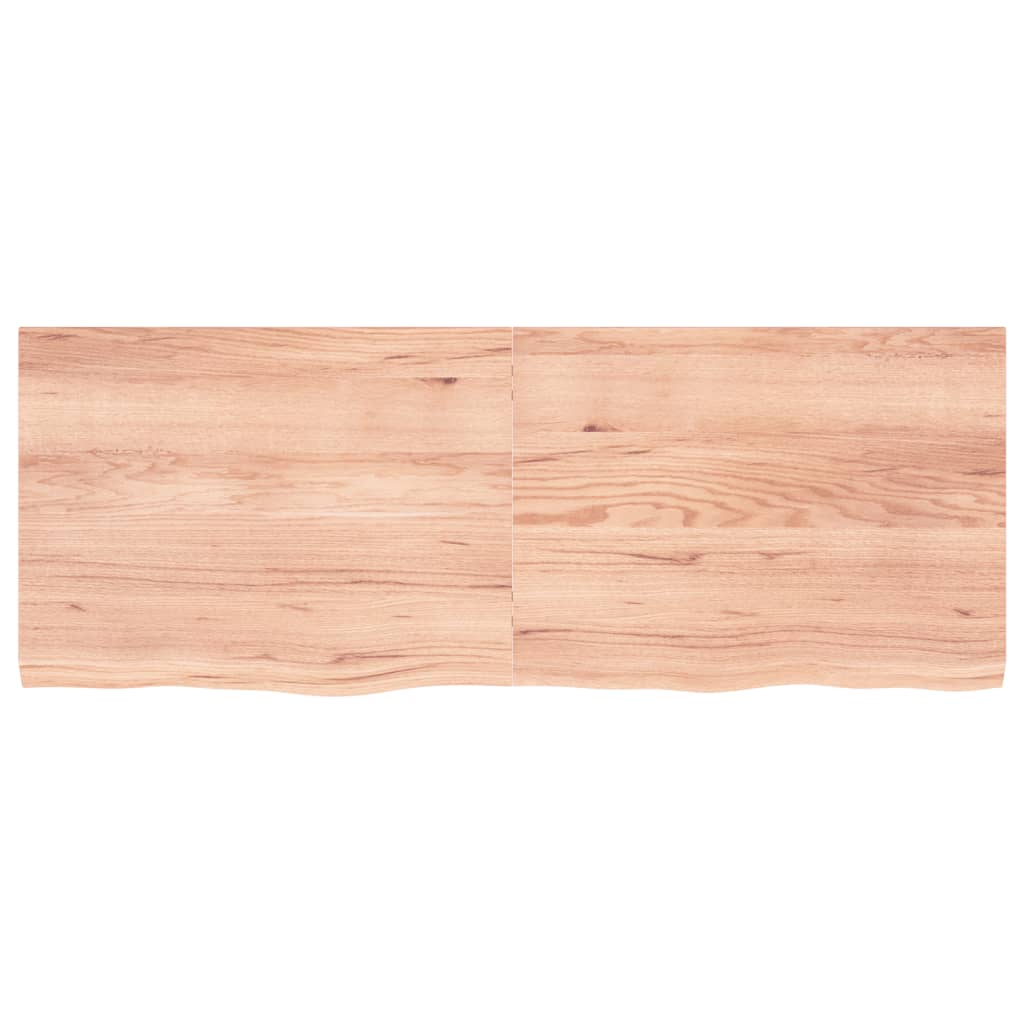 Ripiano Muro Marrone 160x60x(2-4) cm Massello Rovere Trattato