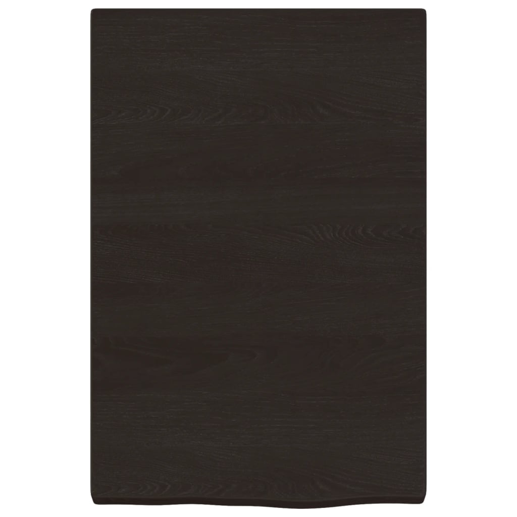 Ripiano Marrone Scuro 40x60x(2-4) cm Massello Rovere Trattato