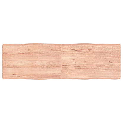 Piano Tavolo Marrone Chiaro 160x50x(2-6) cm Rovere Non Trattato