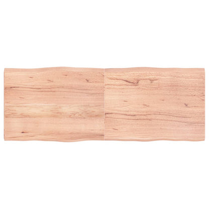 Piano Tavolo Marrone Chiaro 160x60x(2-4) cm Rovere Non Trattato