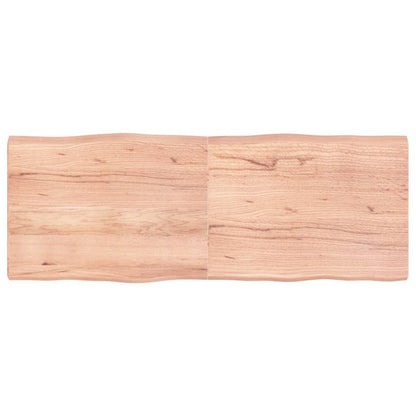 Piano Tavolo Marrone Chiaro 160x60x(2-6) cm Rovere Non Trattato