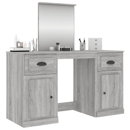 Toeletta con Specchio Grigio Sonoma 130x50x132,5 cm