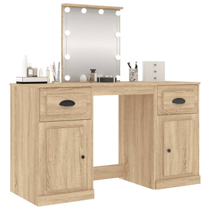 Toeletta con LED Rovere Sonoma 130x50x132,5 cm