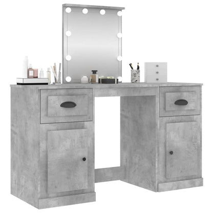 Toeletta con LED Grigio Cemento 130x50x132,5 cm