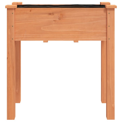 Fioriera con Fodera Marrone 71x37x76 cm Legno Massello di Abete