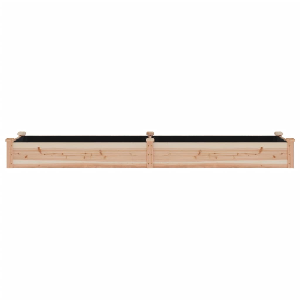 Fioriera Rialzata da Giardino Fodera 240x60x25cm Massello Abete